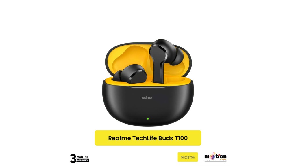 Realme Buds T100 TWS Earphone (RMA2109) - Black
