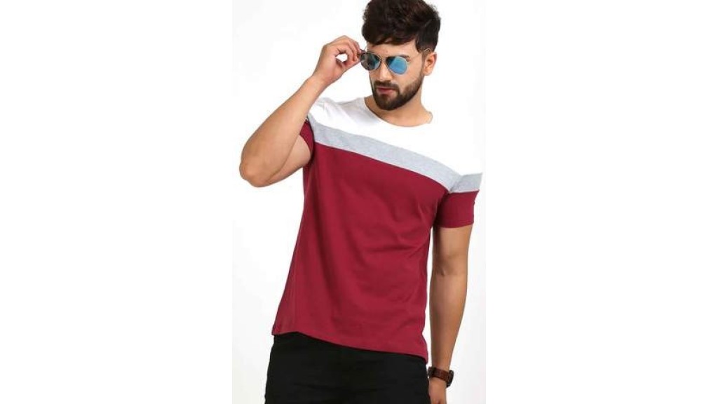 Cotton Stylish Short Sleeve T shirt for Men - Multi-Color