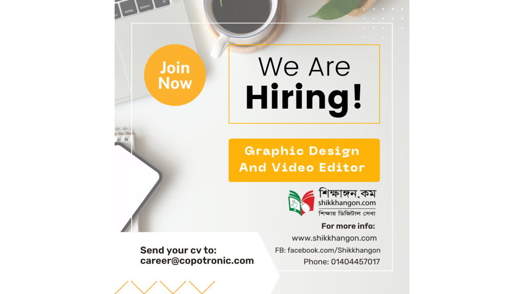 We are Hiring Graphic Design And Video Editing